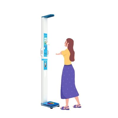 스틸 220V/50Hz 디지털 정밀 균형 LCD 디스플레이 BMI 및 신체 구성 분석