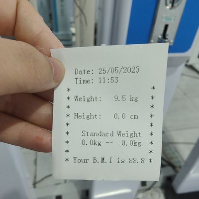 스틸 동전 조작 높이와 무게 측정 기계 포장 크기 104*34*35cm