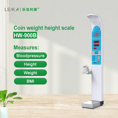 초음파 동전 조작 높이 무게 척도의 LED 디스플레이 접기 가량 기계