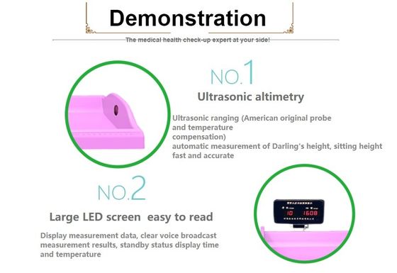 LED 디스플레이 병원 베이비 스케일 높이 범위 0-105cm 의료 시설