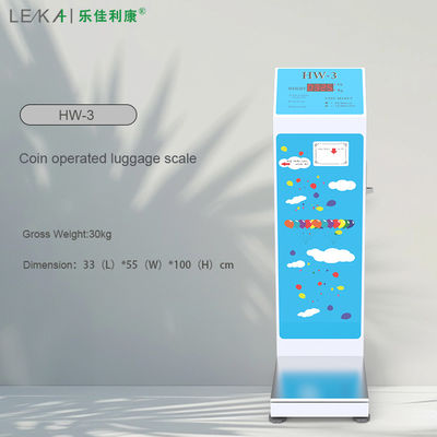 ODM 지원 LED 디스플레이 중국 공항용 동전 운용 200kg 가량의 수하물 무게 척도