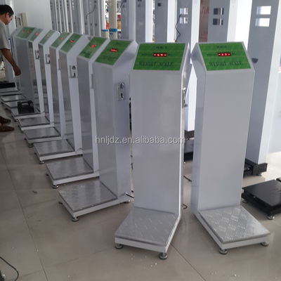 주머니 및 인체 무게를 측정하는 동전 작동 무게 척도 무게 범위 8-200kg N.W/ G.W 27KG/ 30KG