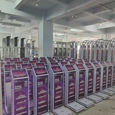 사용자 친화적 인 인쇄기와 함께 동전 조작 수하물 무게 척도 전체 크기 33 * 55 * 100cm
