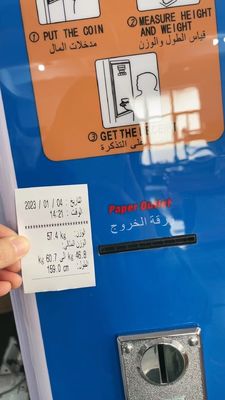 500kg 200kg 초음파 동전 운용 무게와 키 척도 BMI IMC 판매 약국 잔액