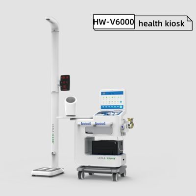 원격 의료 장비 HW-V6000 LCD 디스플레이가 있는 모든 것을 한꺼번에 갖춘 의료 건강 검사 키오스크