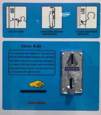 개인 맞춤형 몸무게와 키 측정용 동전 조작 BMI 판매 기계