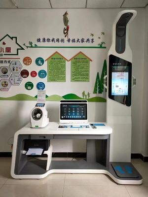 전면적인 건강 검진을 위한 텔레 메디스인 키오스크 HW-V7000 ABS 및 스테인리스 스틸