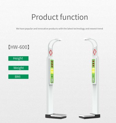 100-240V 전원 공급 장치 LED 디스플레이 타입의 고정도 BMI 높이 무게 기계