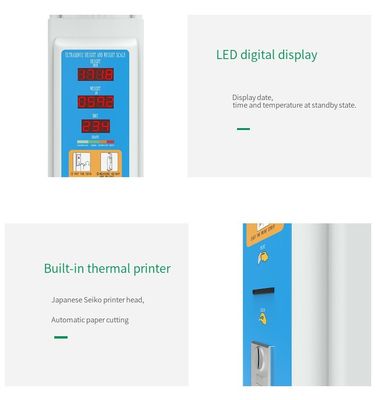 100-240V 전원 공급 장치 LED 디스플레이 타입의 고정도 BMI 높이 무게 기계