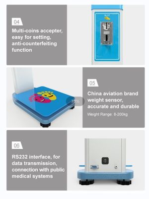 초음파 프로브 전문 완전 자동 키와 무게 지방 측정 척도
