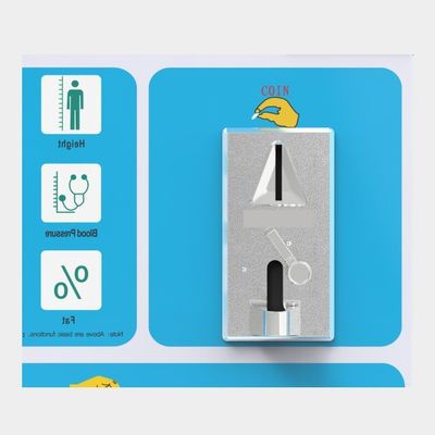 CE ISO9001 인증 서 있는 높이 BMI 스케일 RS-232 데이터 전송 인터페이스