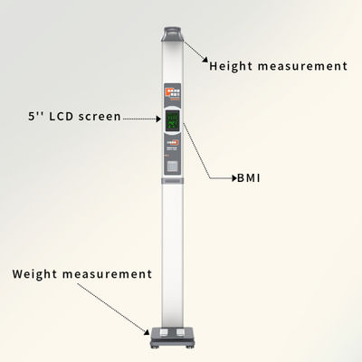 초음파 BMI 서 있는 균형 척도 무게 범위 1-200kg 및 높이 측정