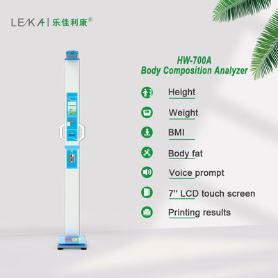 초음파 탐사 센서 동전 조작 디지털 디스플레이로 BMI 높이 무게 척도