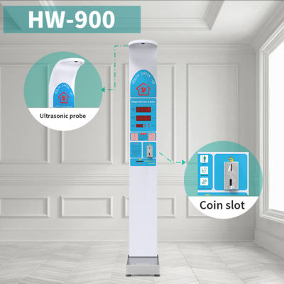 AC100-240V 디지털 접이식 동전 높이 무게 척도 BMI 및 판매 기능 N.W 42kg