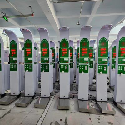 AC100-240V 디지털 접이식 동전 높이 무게 척도 BMI 및 판매 기능 N.W 42kg