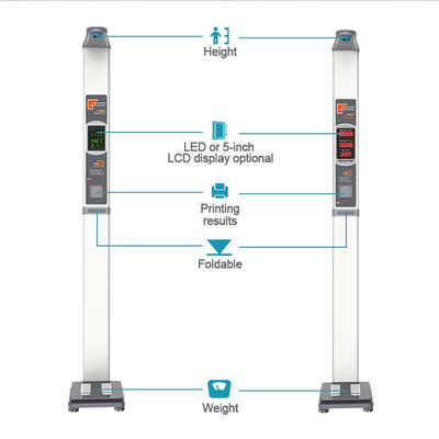 ISO9001 인증을 받은 LED/LCD 디스플레이 인체중량 측정용 병원 높이 측정 척도