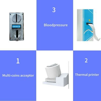 LED/LCD 디스플레이로 33*46*230cm의 의사 스케일 높이와 무게 측정 기계