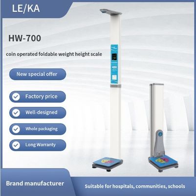 동전 조작 자동 전자 높이 및 무게 척도 100-240V 전원 공급 장치