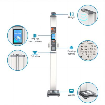 BMI 및 신체 구성 분석을 위한 디지털 정밀 균형 LCD 디스플레이 220V/50Hz