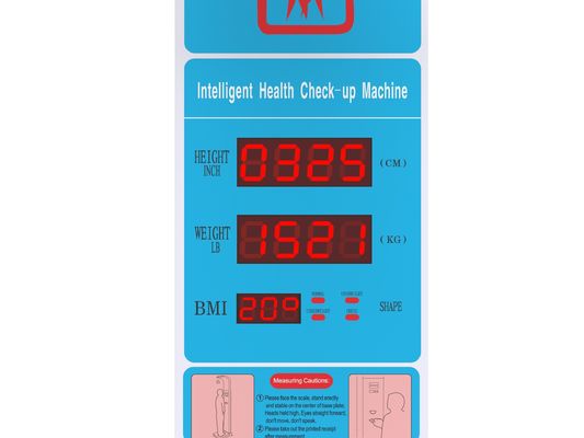 프로 전자 신체 BMI 테스트 기계 프린터 제품 크기 33 * 55 * 235cm